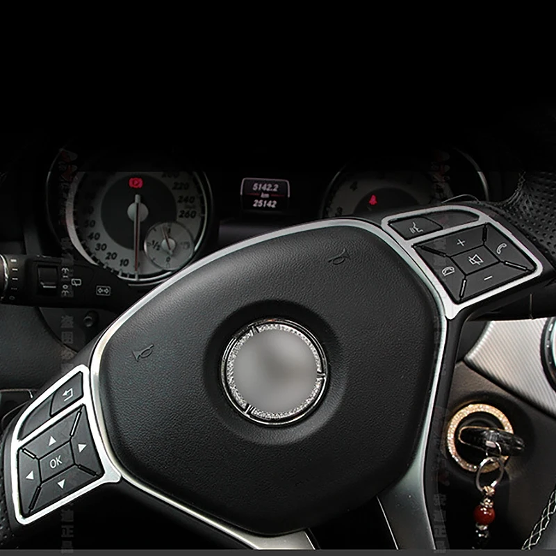Suitable for Mercedes-Benz E-Class Steering Wheel Decorative Ring GLK GLA Cla Interior Modification | Автомобили и мотоциклы