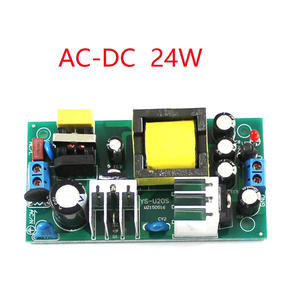 AC-DC 12V2A /24V1A 24 Вт изолированный преобразователь питания 220В до 12В/24В понижающий переключатель модуль питания