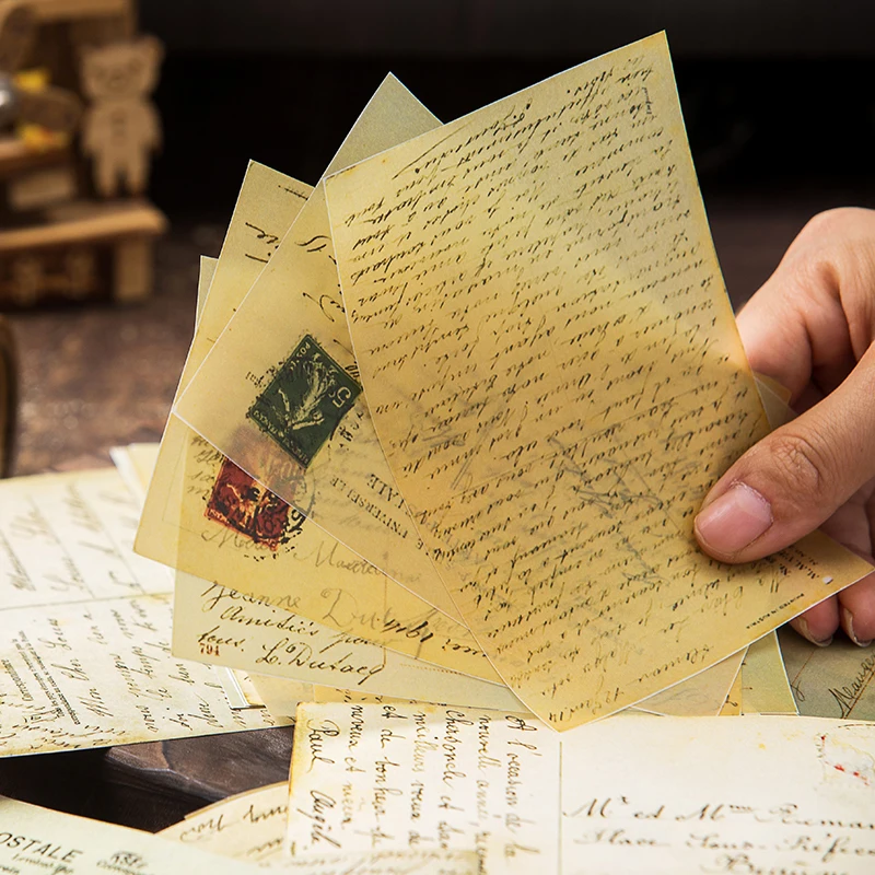 16 шт./лот винтажные газетные буквы бархатные бумажные пакеты для скрапбукинга