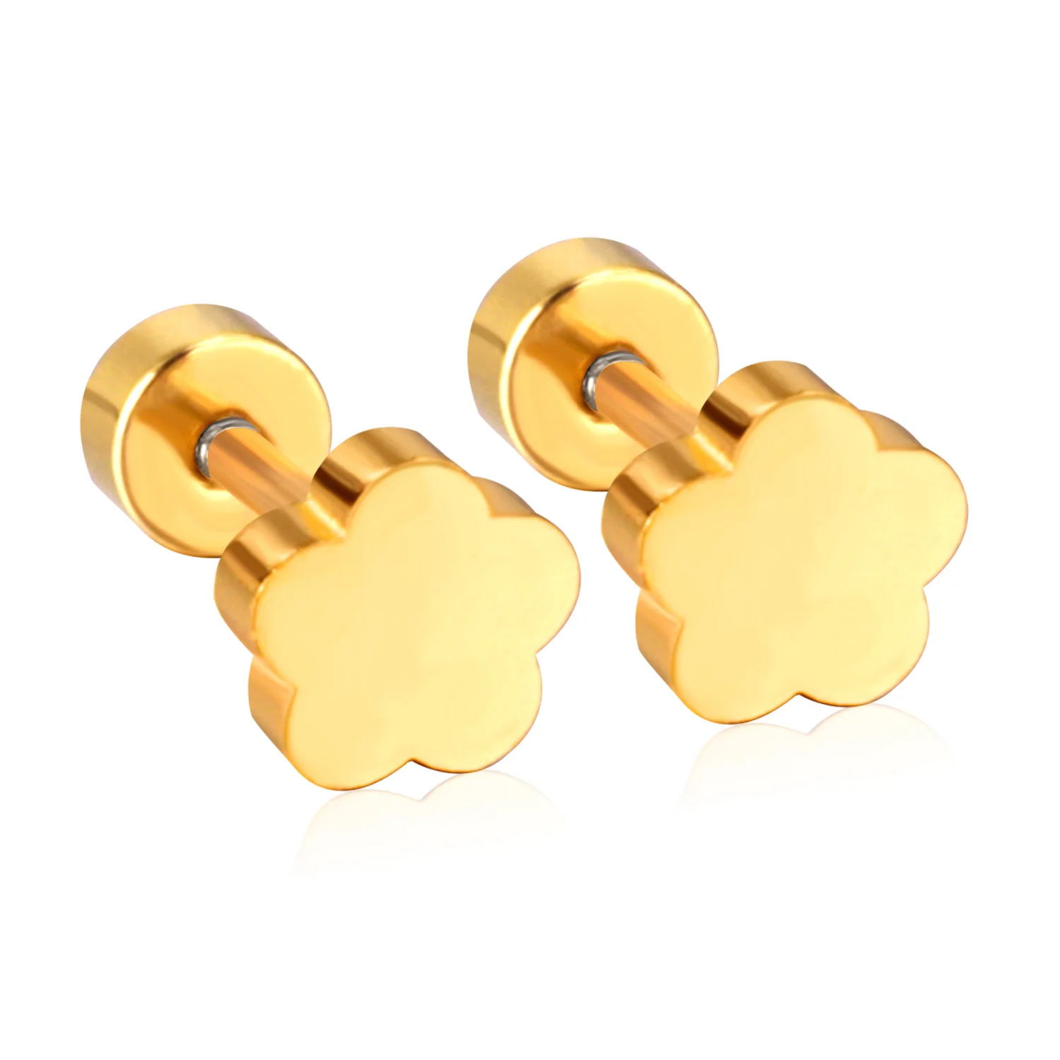 : LUXUSTEEL из нержавеющей стали с милыми животными слон серьги гвоздики для