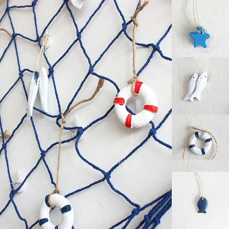 Милое украшение морской жизни морская звезда рыба океан аксессуары деревянная