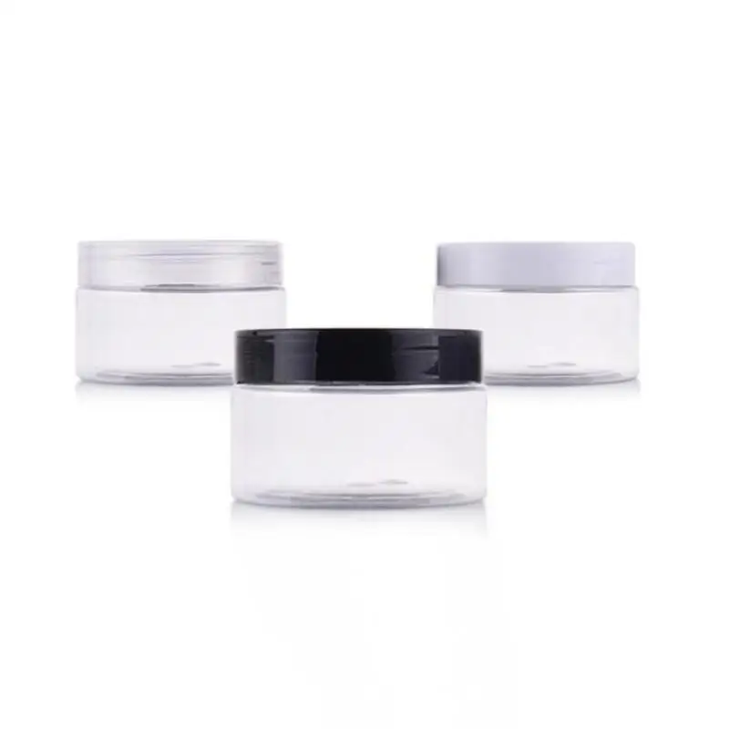 

150pcs/lot 100g Empty PET Bottle With PP Cap, 100ml Transparent Plastic Container Cream Jar LX2855