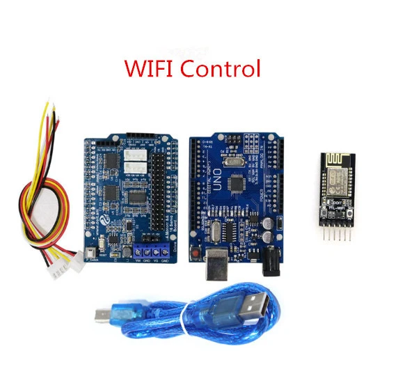 Wifi control kit DIY TP101 гусеничный Танк шасси умный гусеничный робот Платформа металлическая панель 33GB-520 12 В DC мотор-редуктор для Arduino игрушка в разобранном виде - Цвет: Wifi control kit