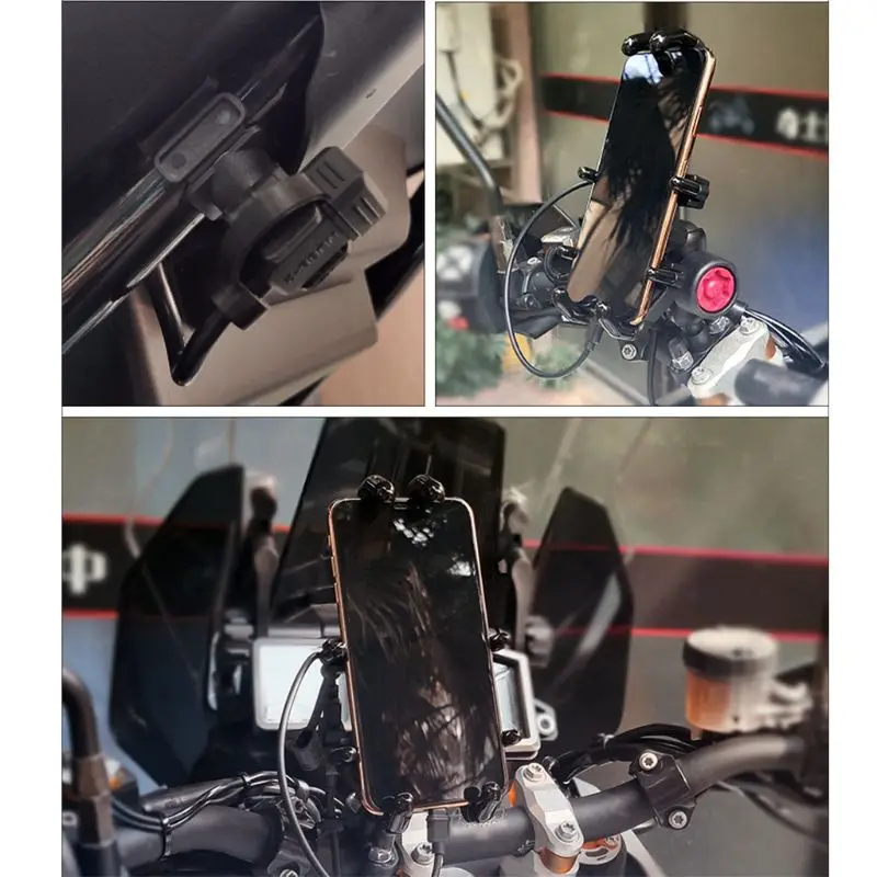 2020 1 set universal rotatable motorbike motorcycle scooter mobile phone holder free global shipping