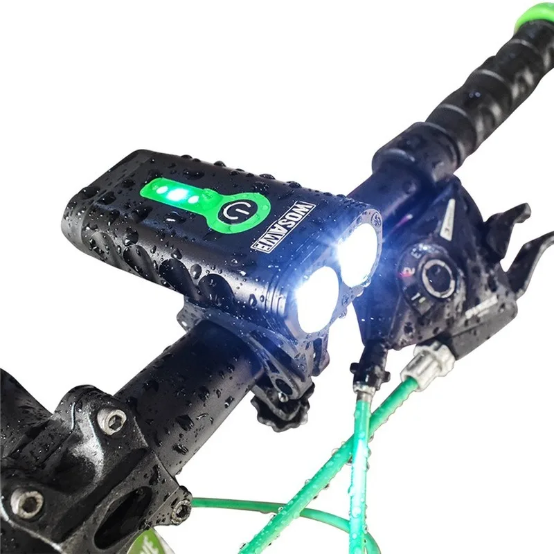 Велосипедный передний фонарь с держателем 5 режимов зарядка через