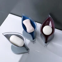 bathroom decor leaf shape hollow soap holder drainage storage holder container bathroom accessories layer soap