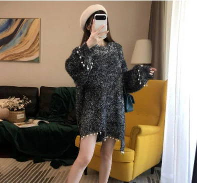 Женский свитер с бусинами и кисточками от ветра топы новинка 2020 зимние женские