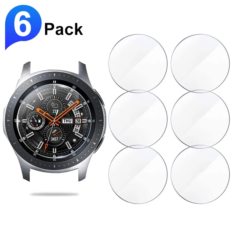 6 шт. Защитное стекло для экрана Samsung Galaxy Watch 46 мм 42 защитная пленка из закаленного