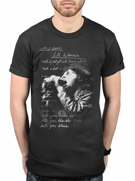Официальная женская футболка с текстом песни The Door LA Woman группа Merch Jim Morrison L.A. Все