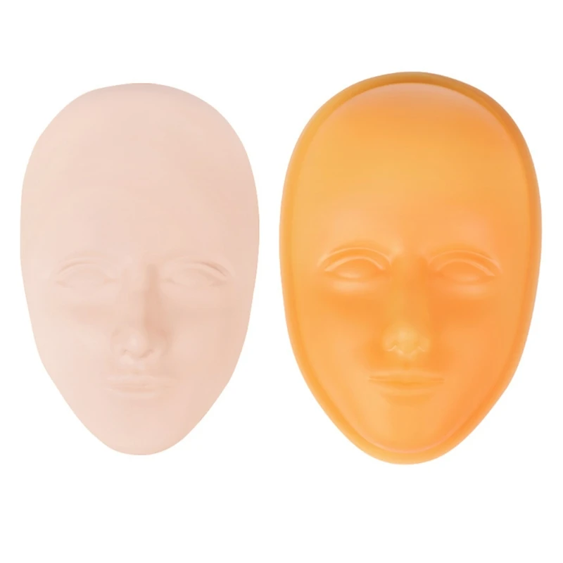 

5D Facial Tattoo Training Head Silicone Practice Permanent Makeup Lip Eyebrow