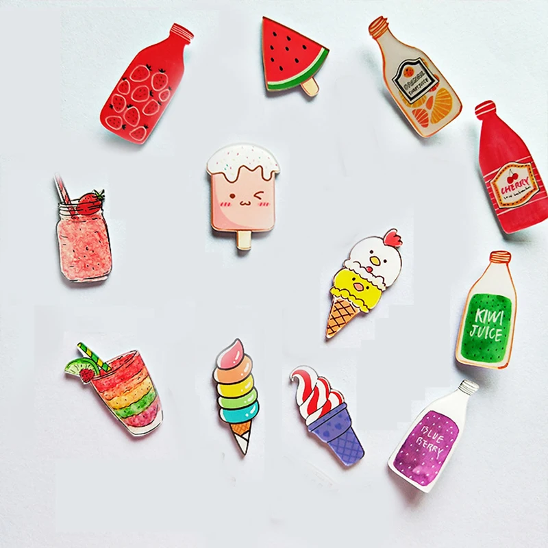 Рождественские Мультяшные напитки мороженое акриловые кухонные наклейки 2020 |