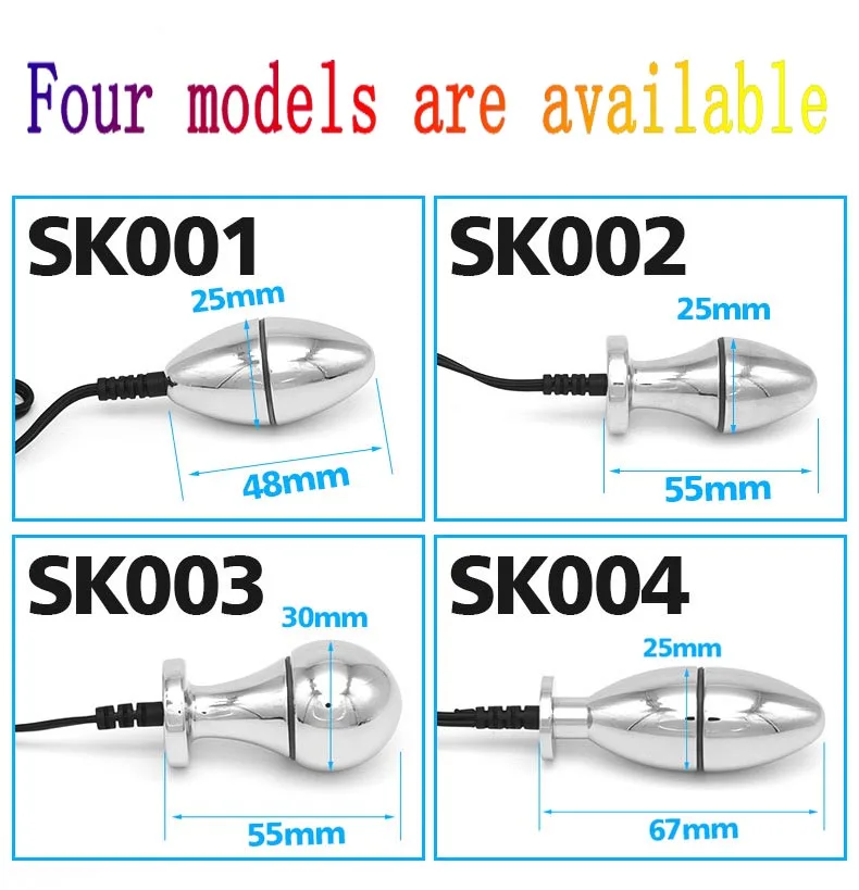 Анальная пробка с электрошоком вибратор и импульсная для Вагины массажа