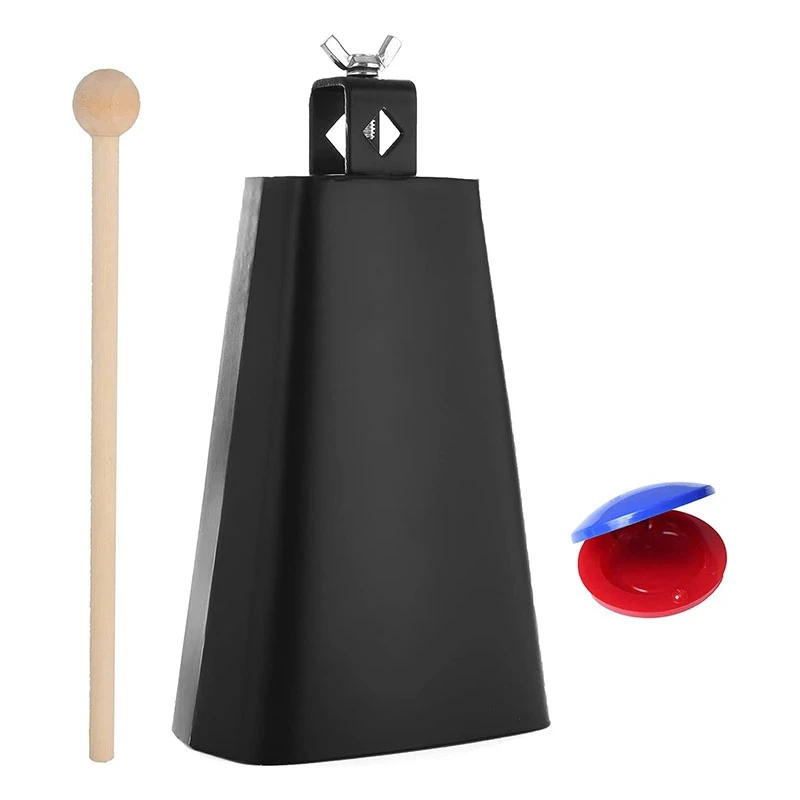 

Cowbell Cow Bells For Drum Set Hand Percussion Instruments Cowbells With Handle Stick Castanets