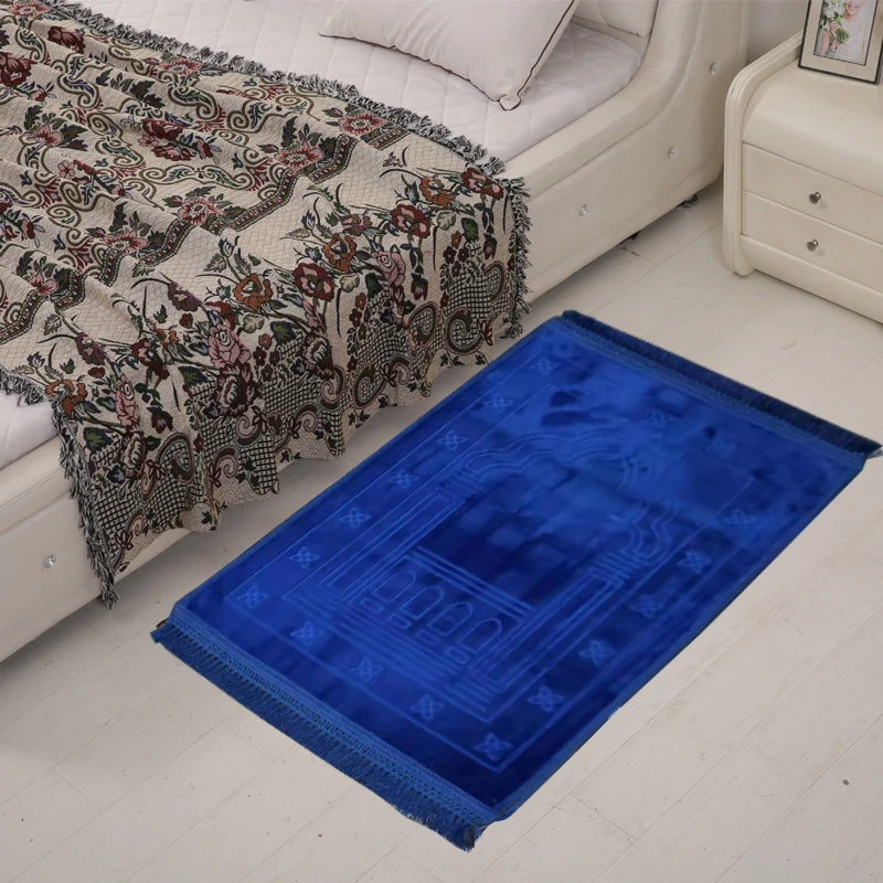 blue 1 75x120 см мусульманский коврик для молитвы Открытый коврик садовый паломник большие ковры для гостиной дома гостиной прикроватный коврик для спальни - Цвет: blue 1