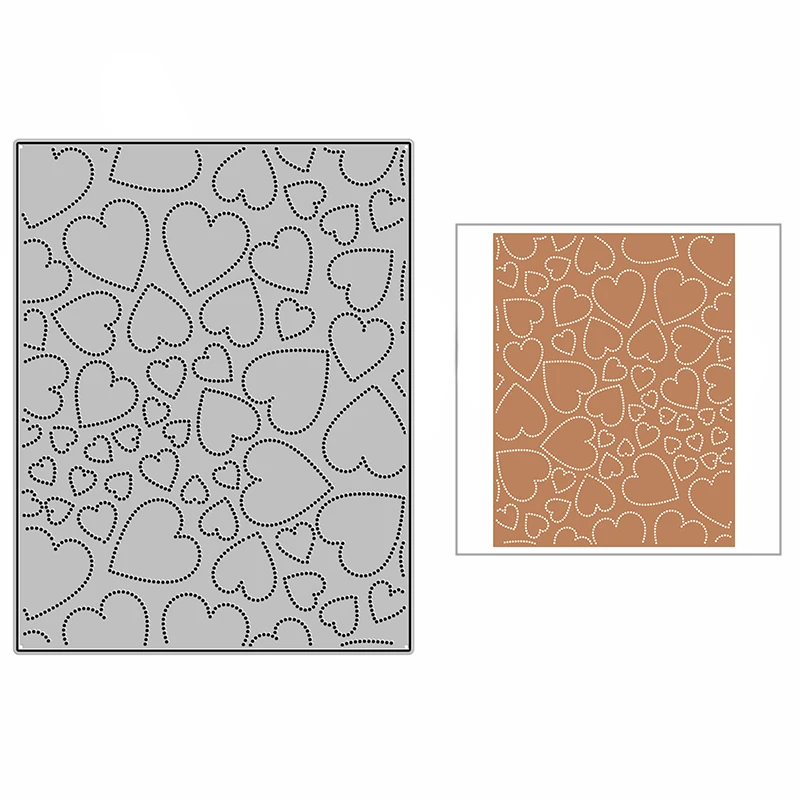 

In Love 2022 новые точечные высокие сердца панели фона Сделай Сам металлические Вырубные штампы для скрапбукинга изготовления открыток тиснение бумаги крафт