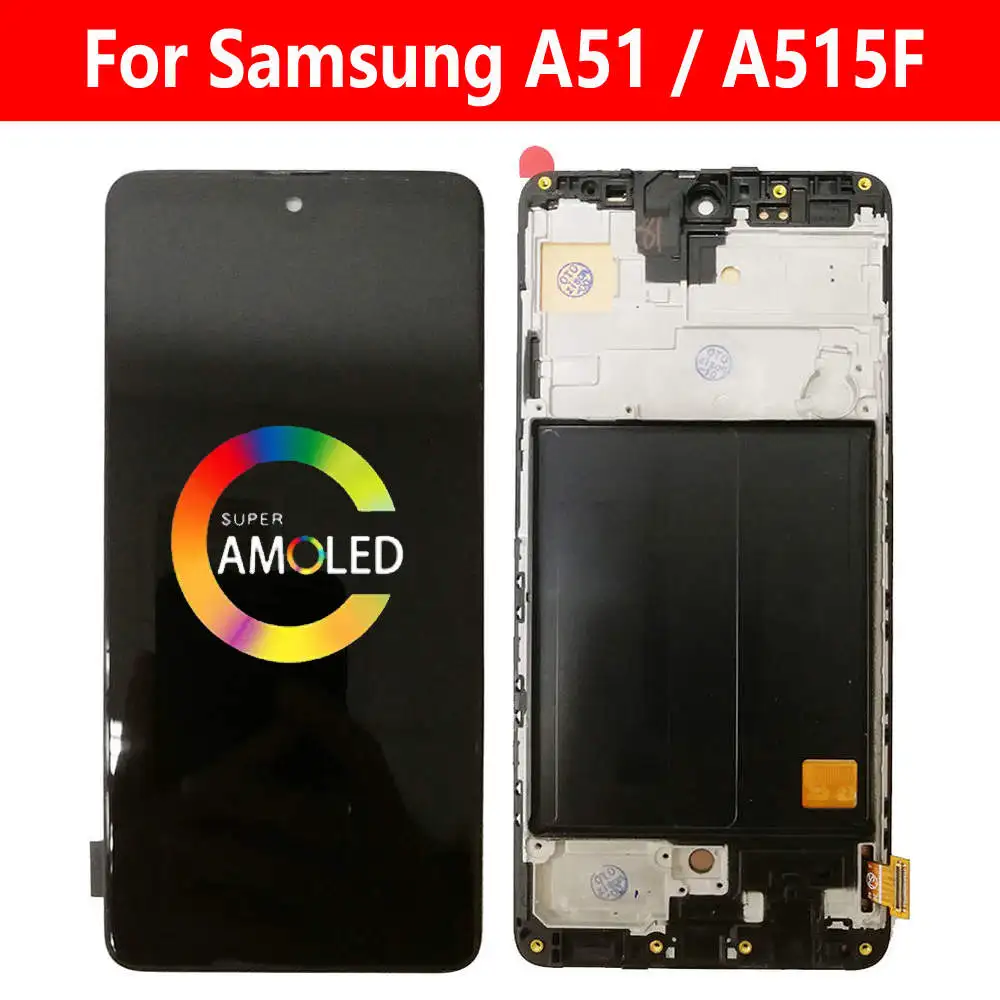 Kup A51 Wyświetlacz LCD Z Ramką Do Samsung Galaxy A51 2019 A515 A515F/DSN A515F/DSM A515F/DST Ekran Dotykowy Czujnik Digitizer Zgromadzenie Tanie A51 Wyświetlacz LCD Z Ramką Do Samsung Galaxy A51 2019 A515 A515F/DSN A515F/DSM A515F/DST Ekran Dotykowy Czujnik Digitizer Zgromadzenie