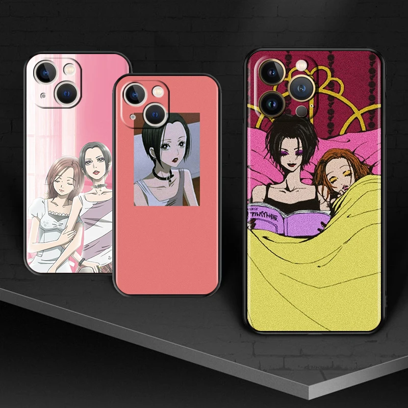 

Anime Osaki Nana Manga for Apple iPhone 13 12 11 Pro Max mini XS XR X 7 8 6S 5S SE 2020 Soft Black Phone Case Cover