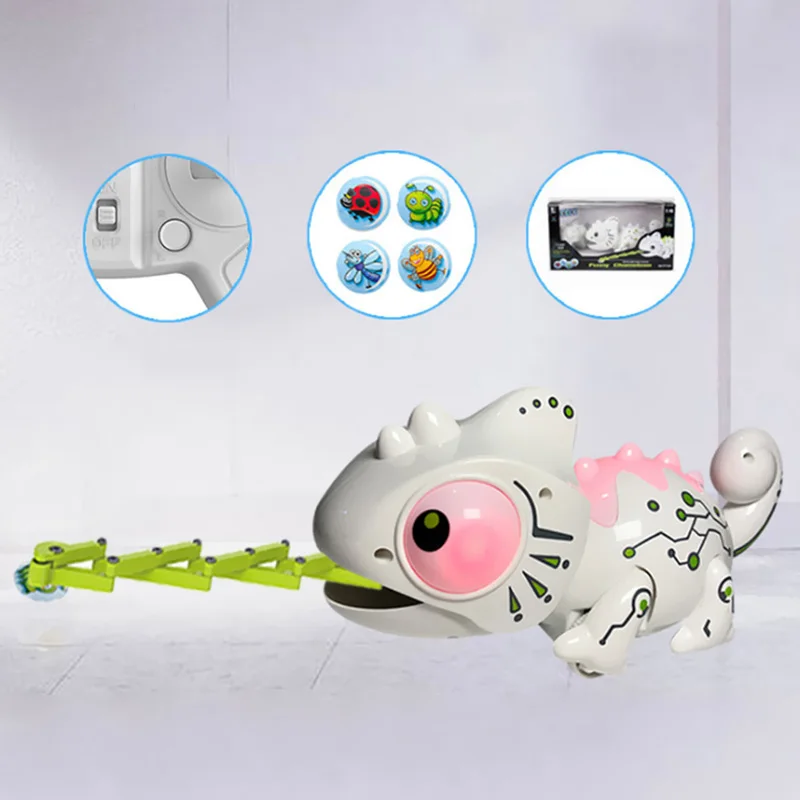 Intelligent RC Eat Bugs Chameleon Toy 2.4GHz Remote Control Toys | Игрушки и хобби