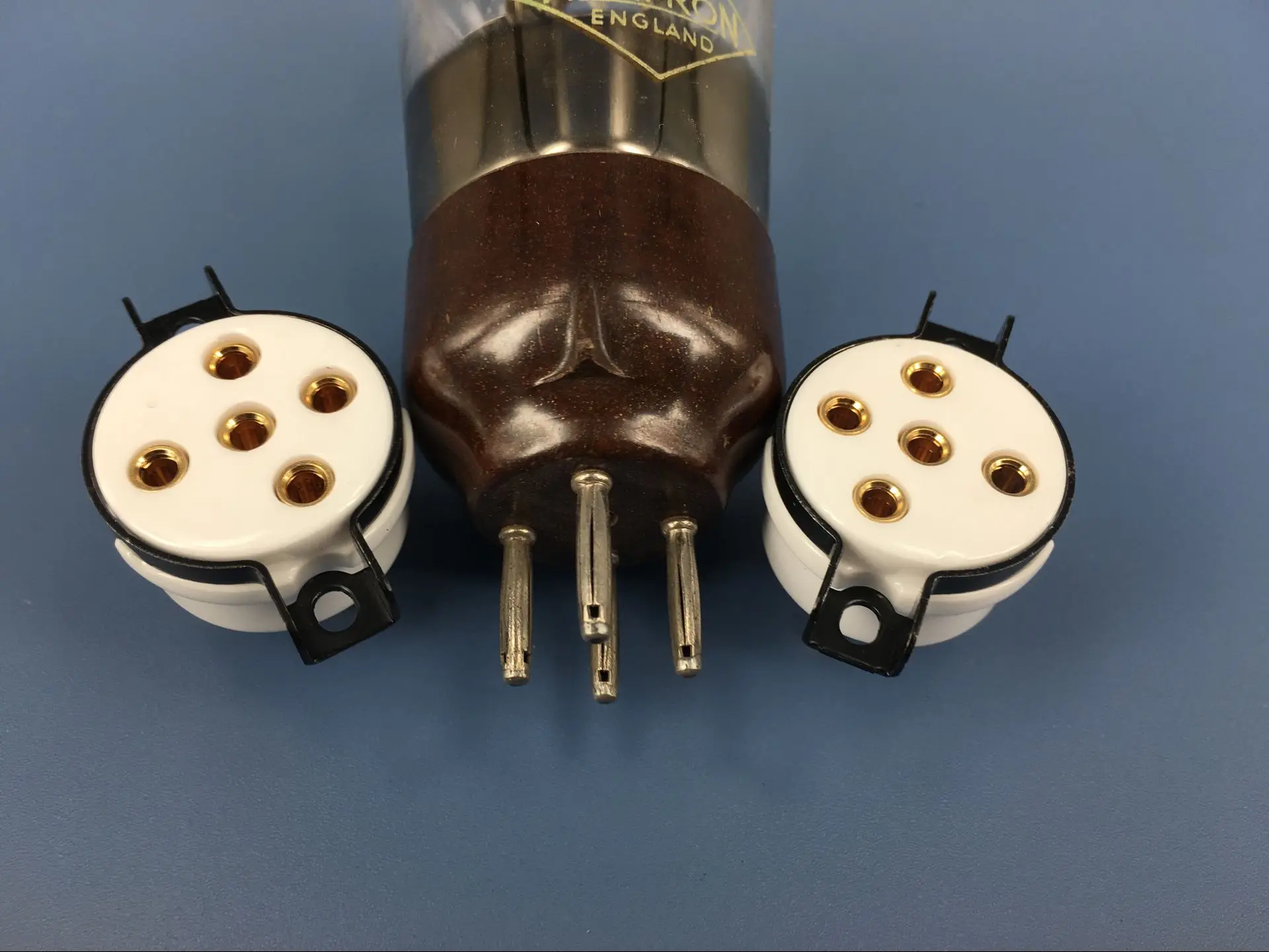 

2x 5pin PX4 B4 B5 PX25 1064 U18 RGN1064 New Gold Ceramic Vacuum Tube Socket