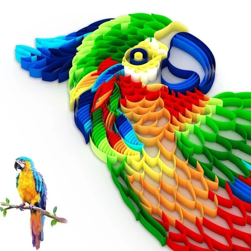 Бумага А4 сделай сам бумага для рисования с попугаями совами набор материалы