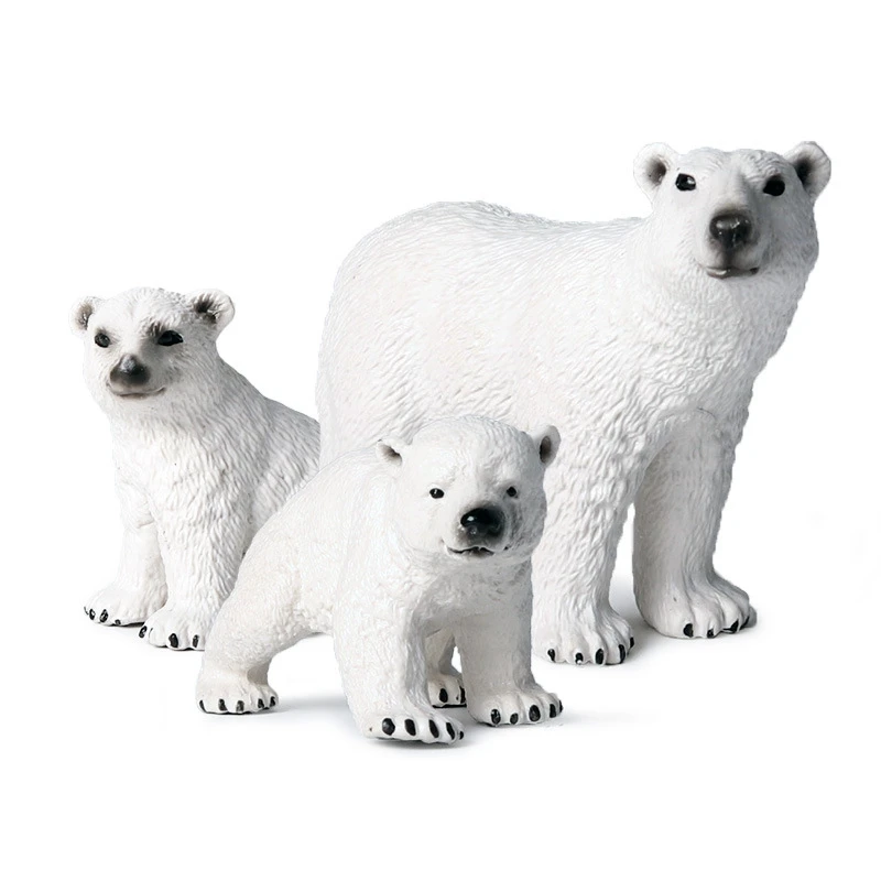 

3Pcs Modern Lovely Mini Polar Bear Home Decor Decoration Home Accessories Miniature Garden Animals