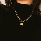 Ожерелье-чокер женское в стиле панк, золотого цвета