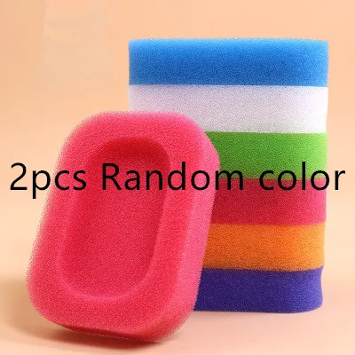 2pcs Random color Горячая 2 шт конфетный цвет губка мыльница тарелка ванная комната набор мыльница цвет случайный - Цвет: 2pcs Random color