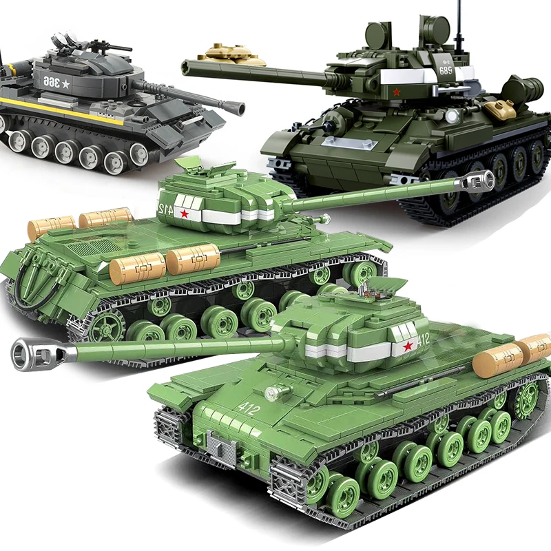 2019 WW2 модель военного танка IS 2 T34 военные строительные блоки панзер армия мировая