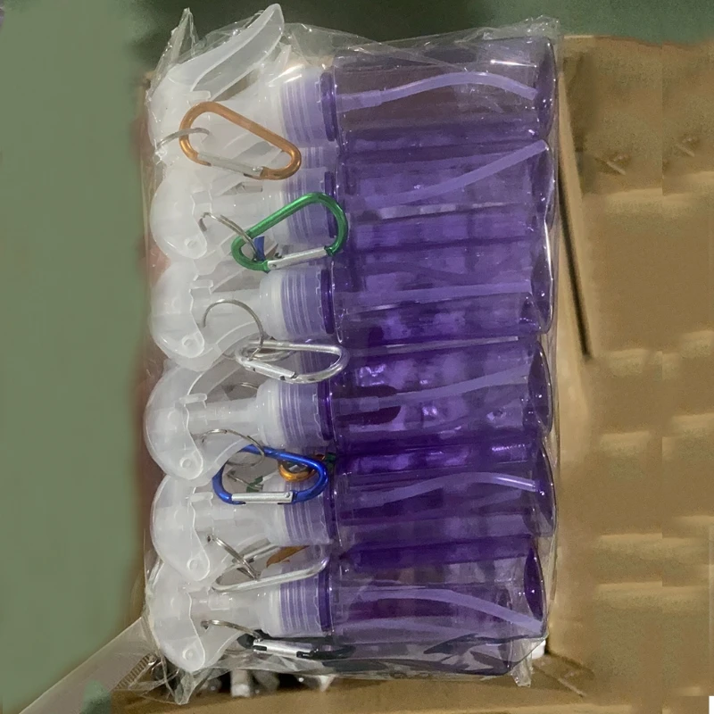 

Portable Plastic Spray Bottle Keychain Holder 60ml Empty Mist Spray Bottles 27RC