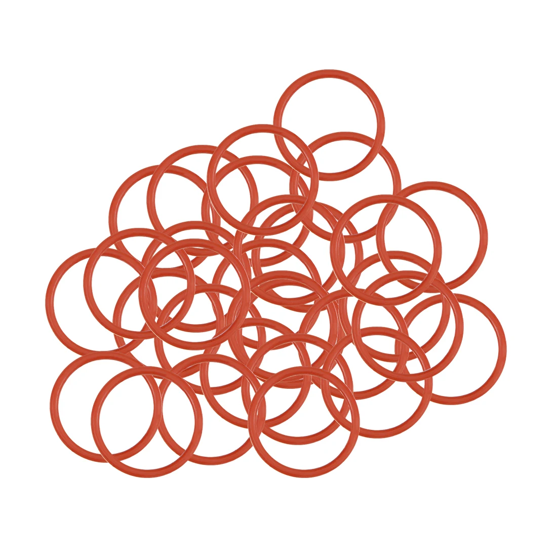 

30Pcs Silicone Rubber O-Rings Silicone O Ring Gasket Sealing O-rings Washer Seal Gasket Ring Machine Oil-resistant Gasket Kit