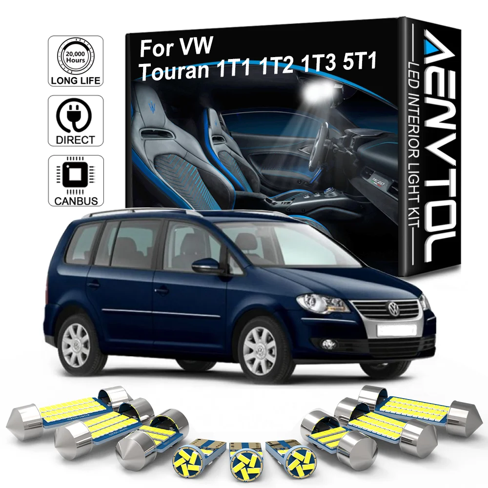 Светодиодная внутренняя подсветка AENVTOL для Volkswagen VW Polo Golf Jetta 4 5 6 7 Passat B4 B5 B6 B7 B8 CC Fox Up