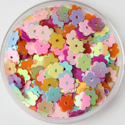 6mm flat flower Смешанные цвета блесток свободные блестки оболочки цветок Единорог блестки шитье для украшения свадьбы создание скрапбука своими руками одежда Декор - Цвет: 6mm flat flower