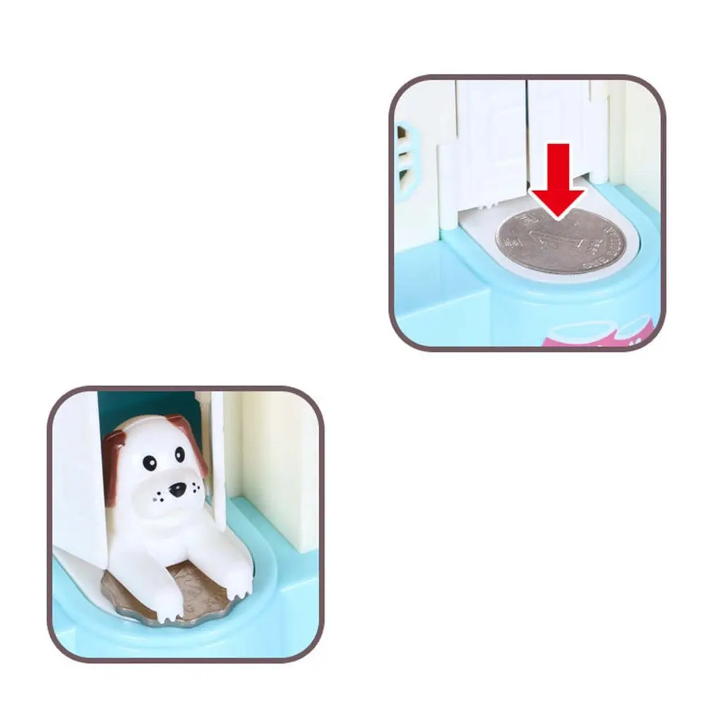 Милый щенок кража денег монета коробка для еды деньги электрическая музыкальная