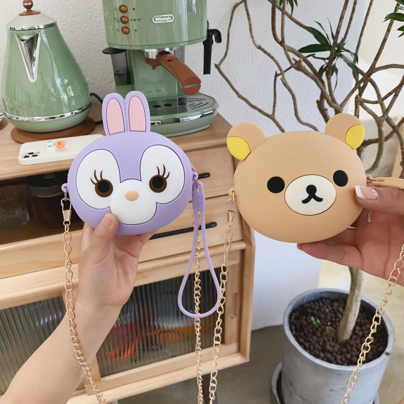 Лидер продаж милые Мультяшные аниме детские мягкие силиконовые кошельки для