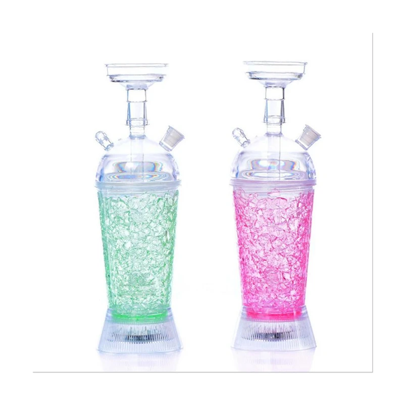Led 5 цветная акриловая трубка кальян наргиле Completo Chicha кальян арабский кальян набор кальян водяные аксессуары бар домашние Вечерние