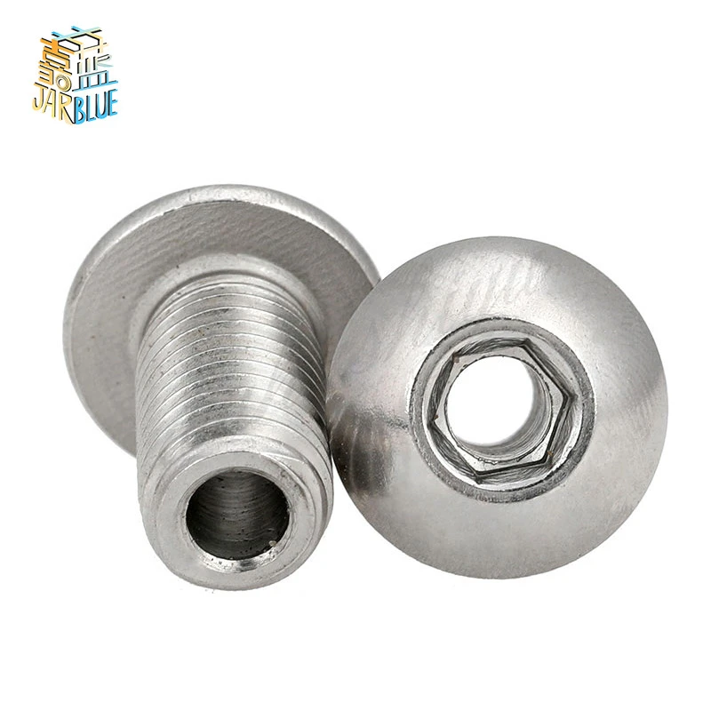 1-5PCS M4 M5 M6 M8 M10 M12 stainless steel 304 round head/plate head hexagon hollow screw bolt mask machine threading | Обустройство