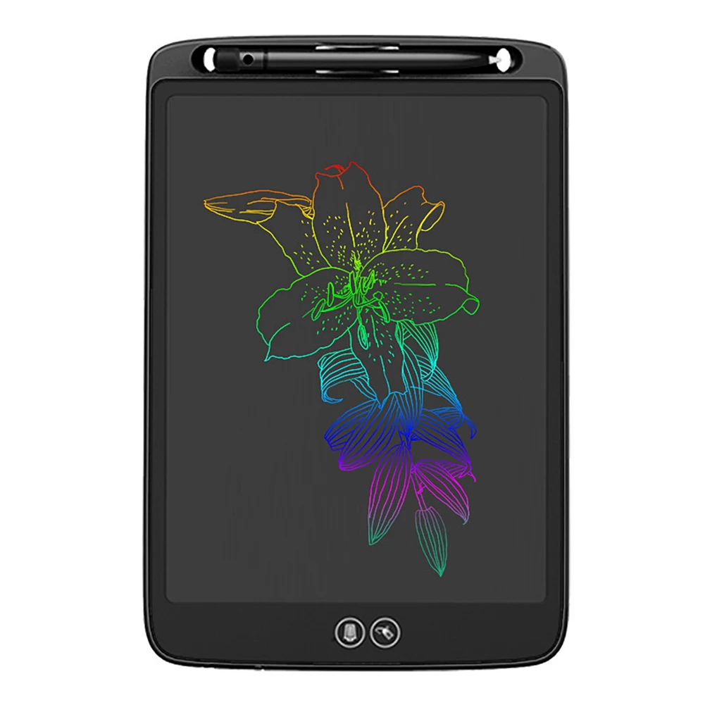 Black 8.5inch Детские цветные игрушки для рисования 1" 10" 8," ЖК-планшет для письма детская электронная графическая доска для рисования художественный светильник - Цвет: Black 8.5inch