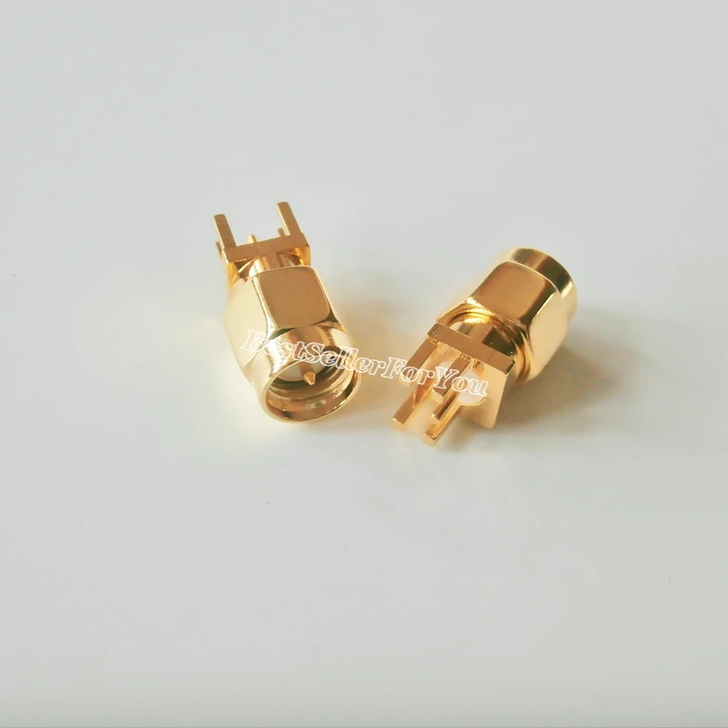 Коннектор SMA со штекерным разъемом 1 6 мм Прямой зажим для монтажа печатной платы 5