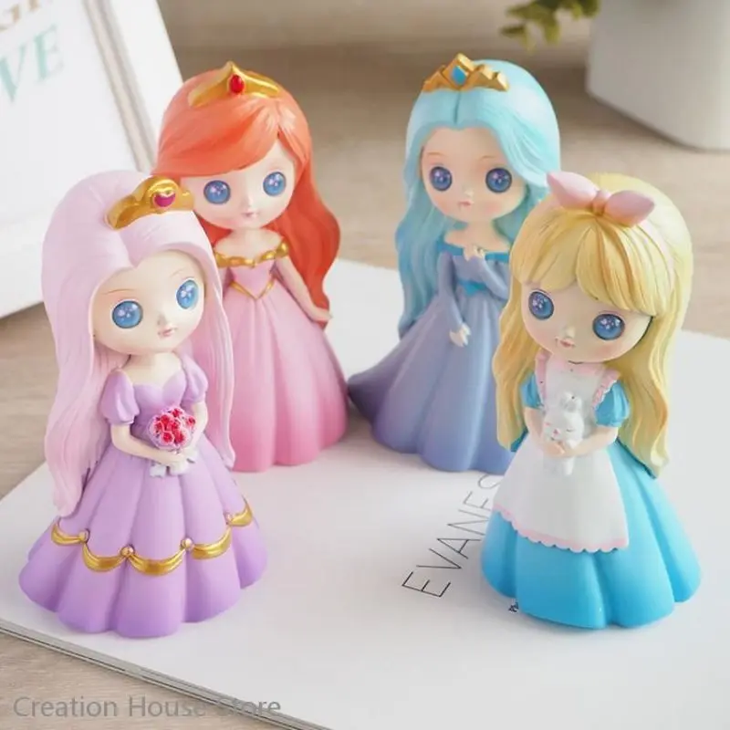 

Cute Sissi Resin Sculpture Figure Statue Car Interior Kawaii Room Decor Desk Art Toys DIY Cake Party Decoration Kids Toys Gifts