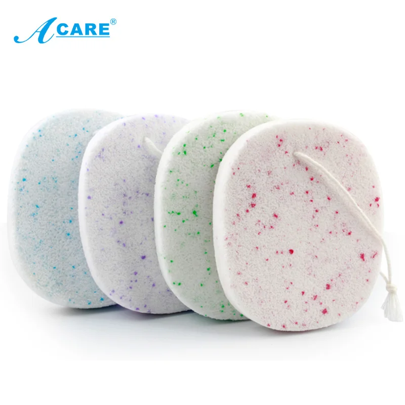 

ACARE Compress Puff Face Wash Pad Cleanup Exfoliator Soft Makeup Flutter Portable Pink Cleansing Sponge Skin Care