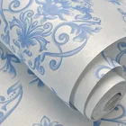 Водонепроницаемая черная Золотая Роскошная тисненная Текстура металлик 3D Дамасская настенная бумага для стен рулон Водонепроницаемая виниловая ПВХ настенная бумага