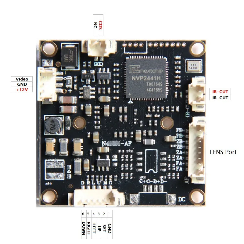1080P стоимость акции Высокая CCTV камера доска 1/2. " CMOS IMX307+ NV2441H HD 200 мегапикселя для AHD-H/TVI/CVI/CVBS камеры