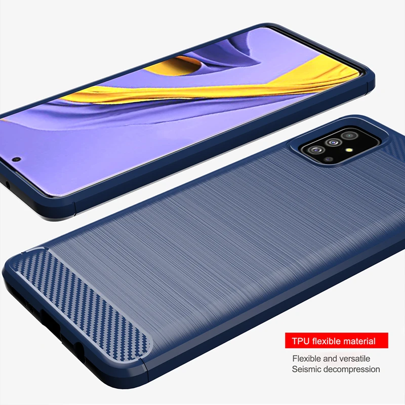 Чехол Силиконовый прочный для Samsung Galaxy A51 мягкий чехол накладка A71 A20 A30 A40 A70 A50S
