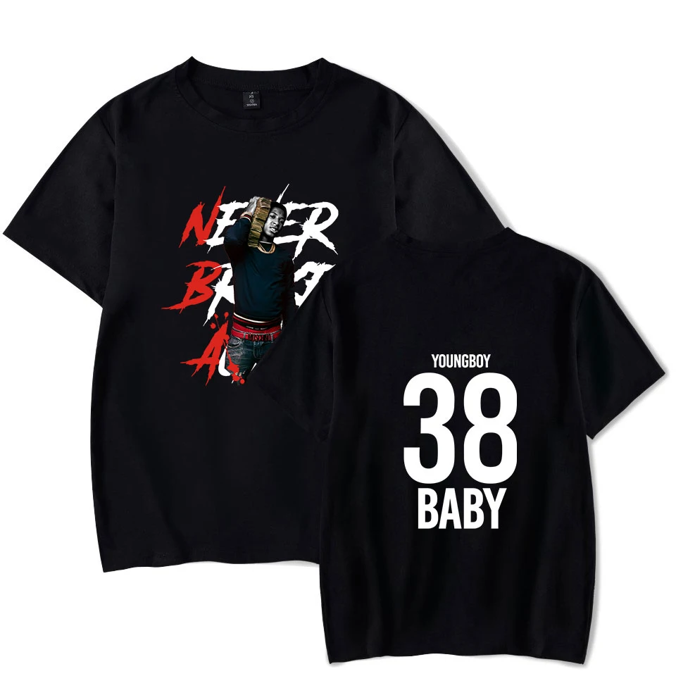 

Fashion T-shirt Youngboy Never Broke Again Undershirt Men and Women Popular Summer Boys and Girls White t shirt Short Sleeve