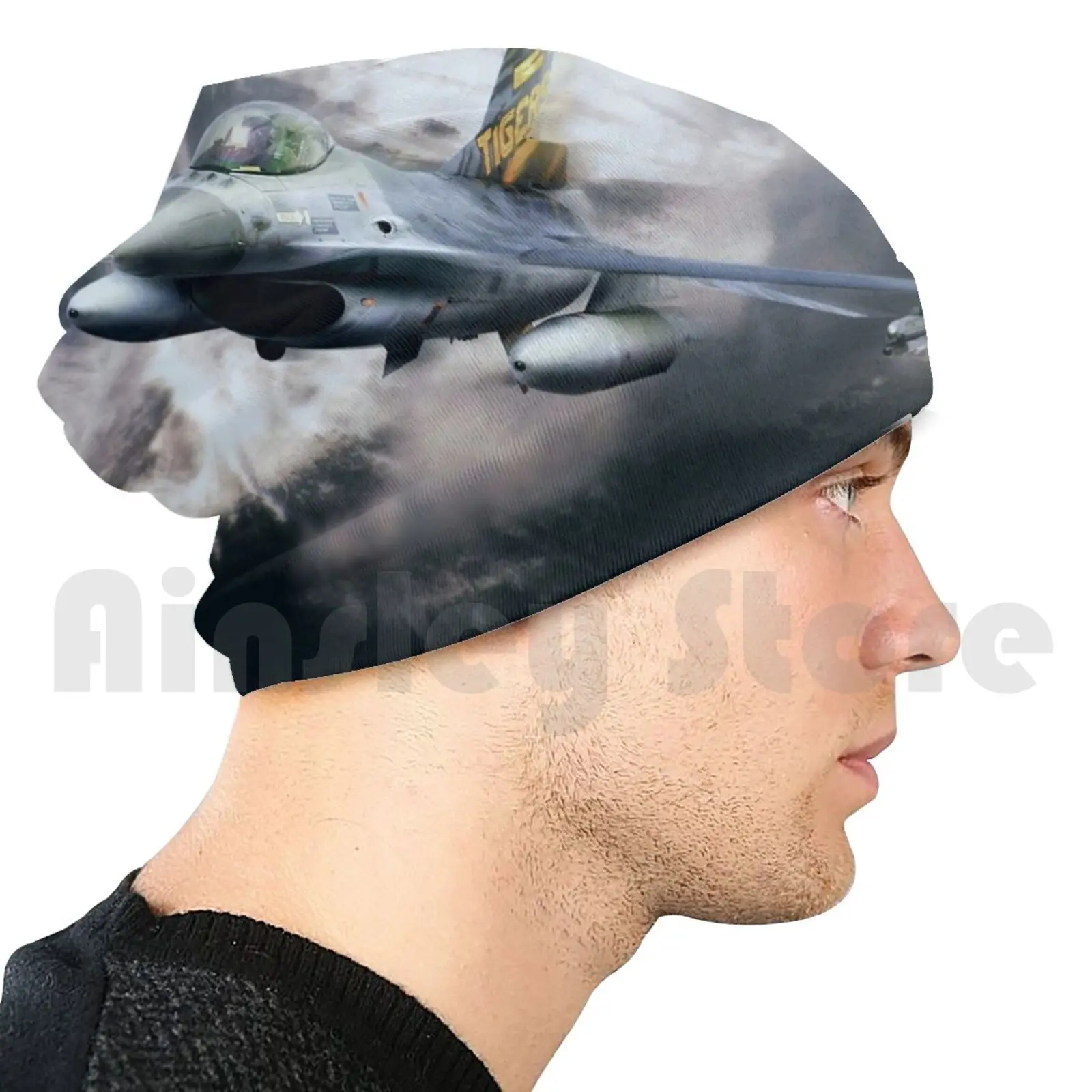 F16 Falcon Tiger Beanies Knit Hat Jet Fighter War Usaf Aviation Flight Flying | Аксессуары для одежды