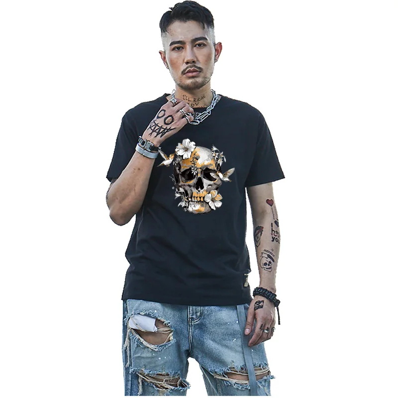 Термопатчи с розовыми бабочками черепами термопатчи термоклеевым покрытием для