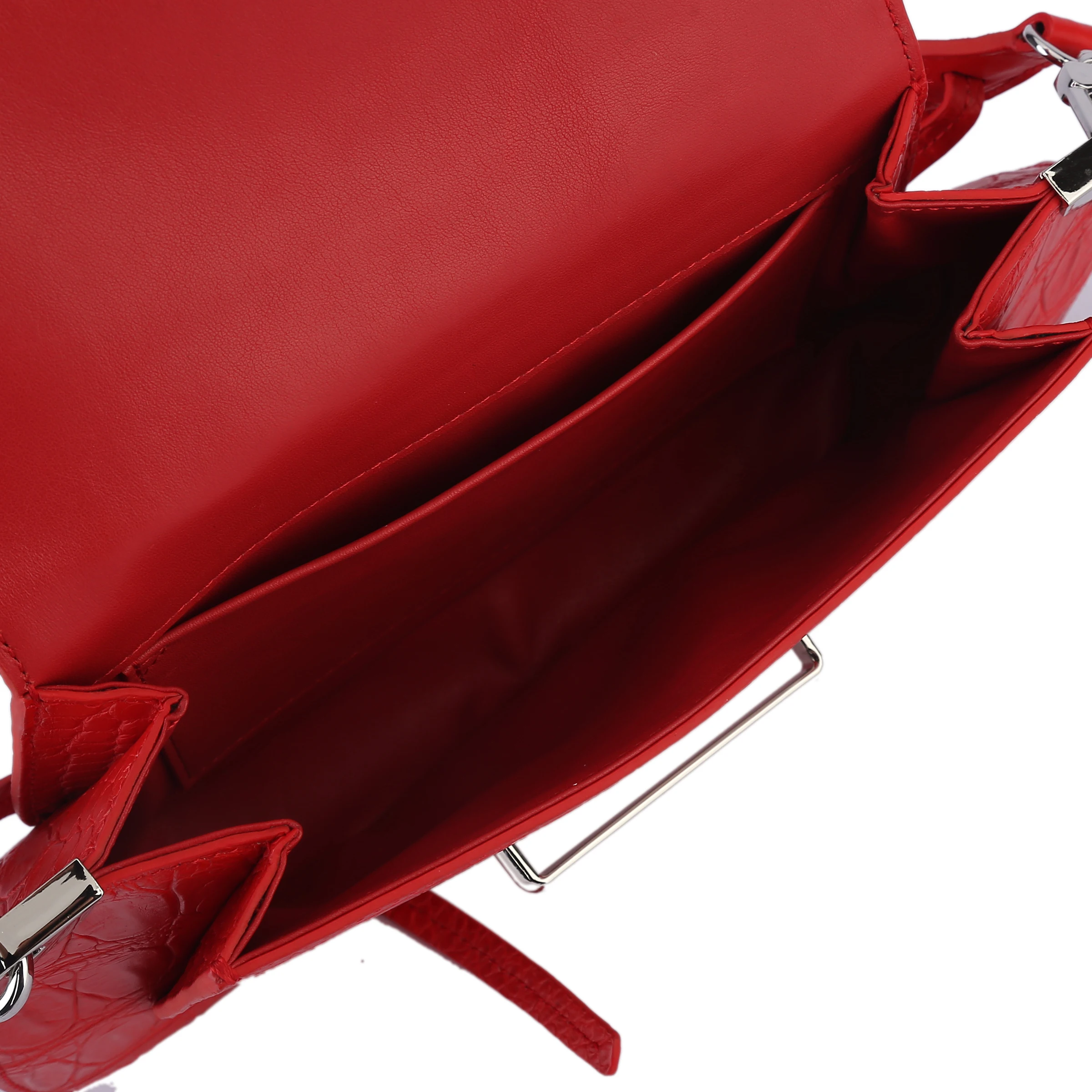 Новинка 2019 женская сумка через плечо из натуральной крокодиловой кожи красного