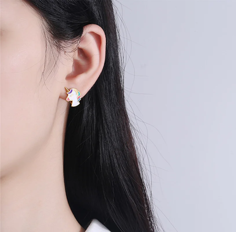 Модные красочные серьги-гвоздики LIVVY для женщин и девушек модные великолепные