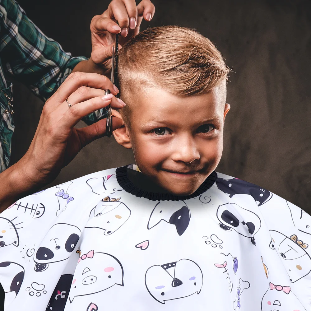 

Cartoon Kids Waterproof Salon Barber Cape Haircut Hairdresser Styling Apron