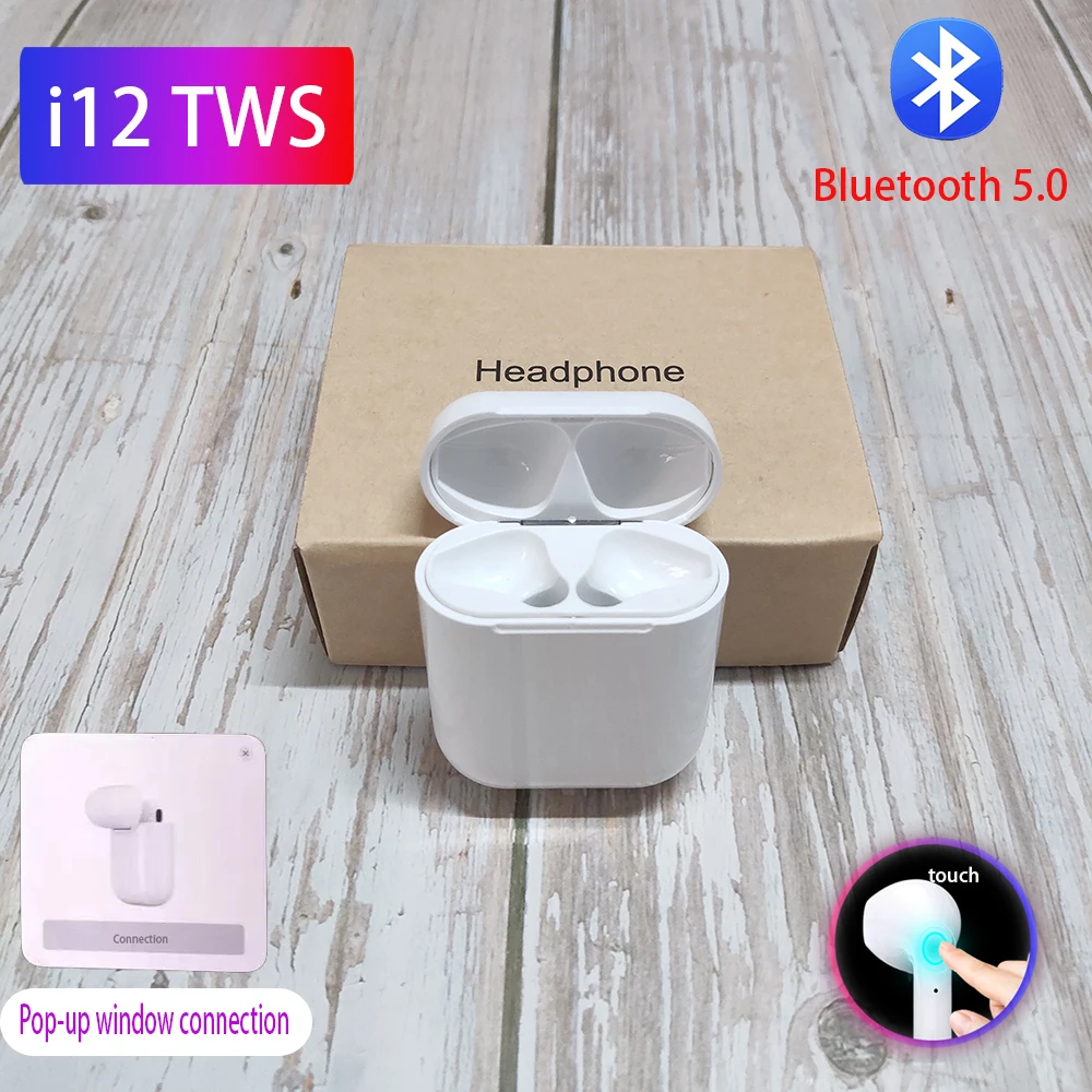 I 12 TWS наушники 5,0 Blutooth беспроводные наушники i7s PK w1 чип стерео Спортивная гарнитура pk i10 i80 i30 i60 i200 tws